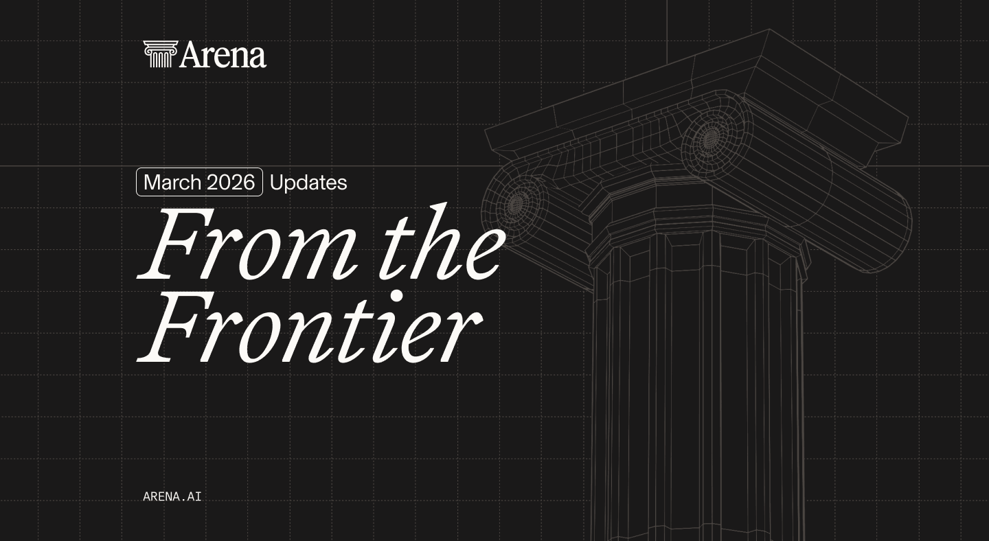 March 2026: High Updates across Product, Leaderboard Rankings & Research