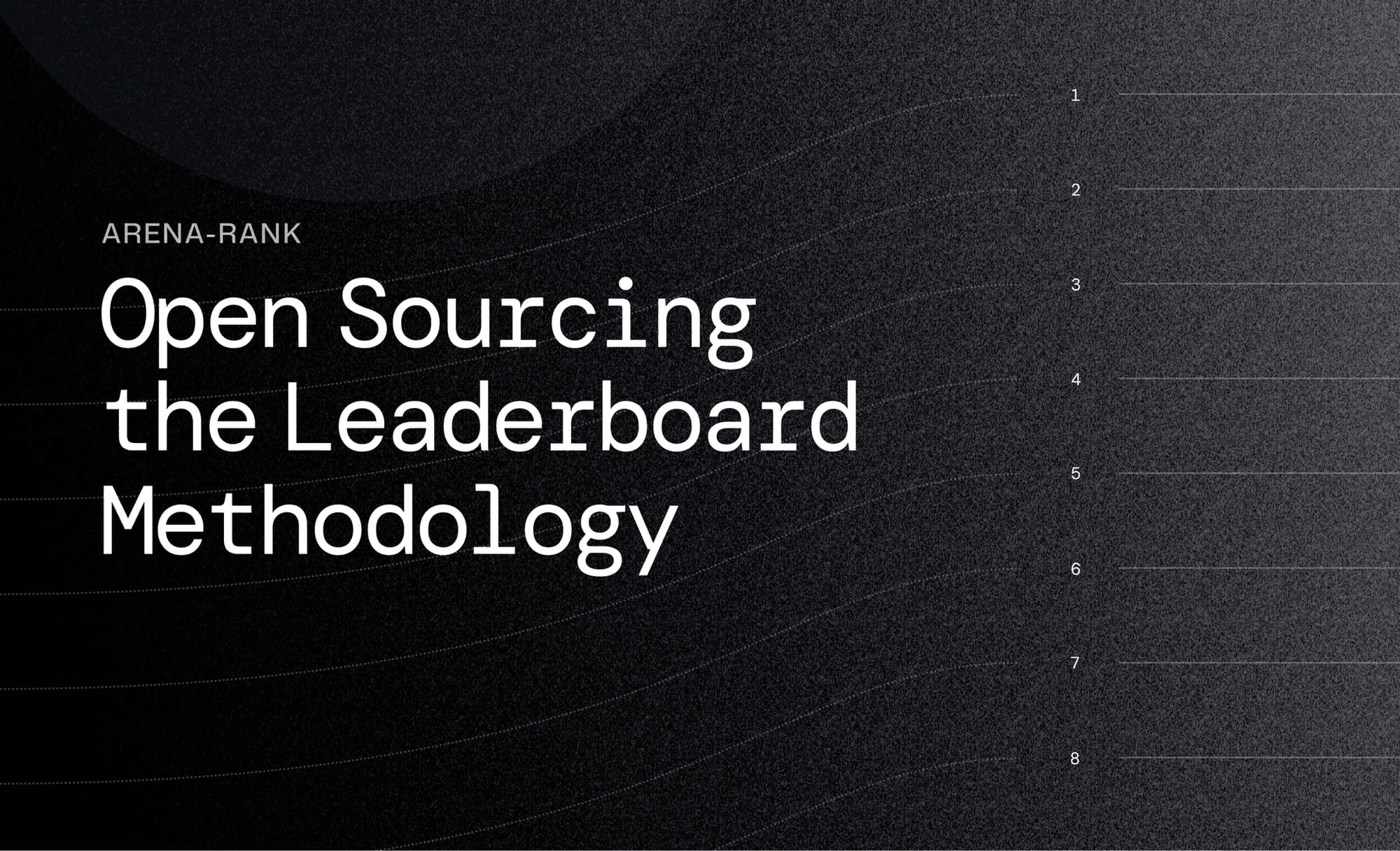 High-Rank: Open Sourcing the Leaderboard Methodology